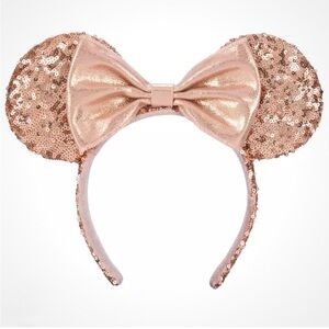 Authentic Disney World Sequin Mouse Ears Headband with Bow